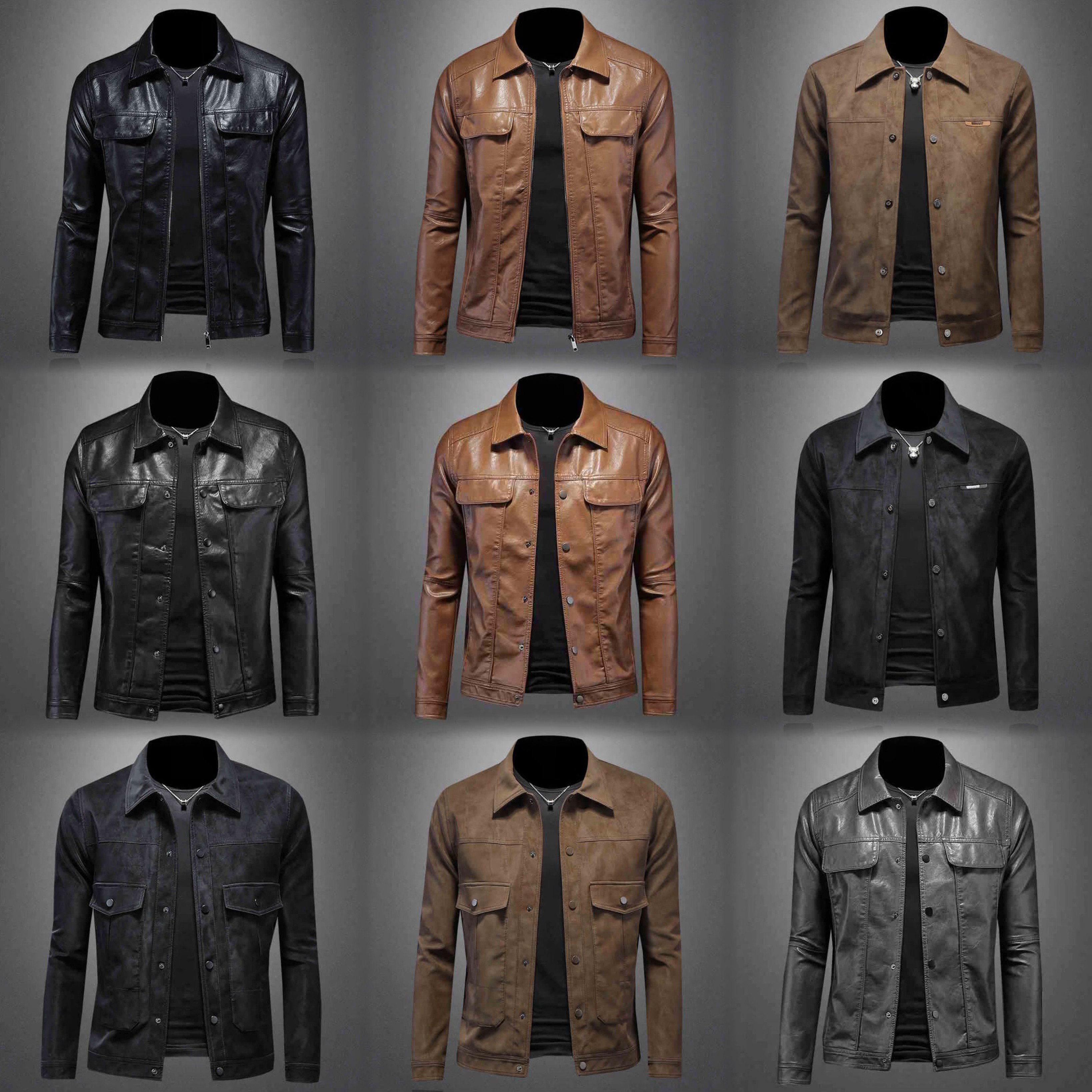 Men's classic trendy fashion jackets men's slim casual baseball jackets bomber jackets