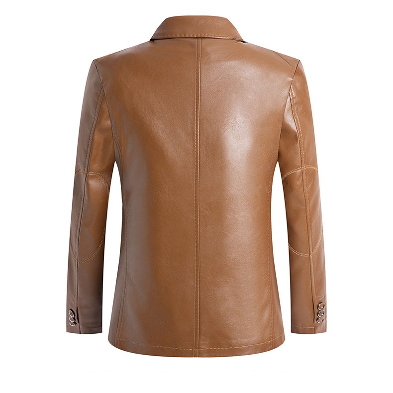 New Brand Blazers Men Spring Autumn Slim Fit Men Suit Jackets Fashion Pu Leather Blazer Men Jacket Oversize 7XL,terno masculino