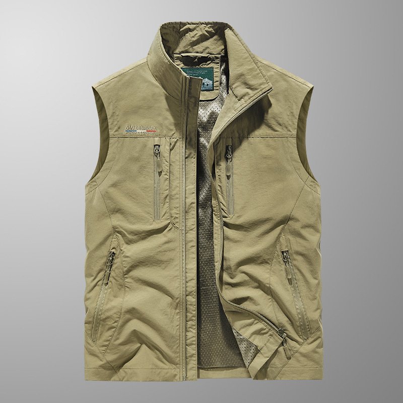 Liu Ming Winter Fashion Men Casual Outdoor Windproof Coats Fleece Keep Warm Sleeveless Plus Size Vest Jacket