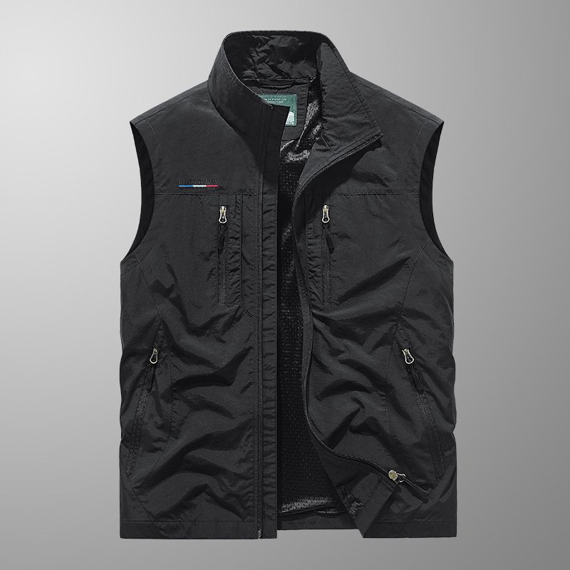 Liu Ming Winter Fashion Men Casual Outdoor Windproof Coats Fleece Keep Warm Sleeveless Plus Size Vest Jacket