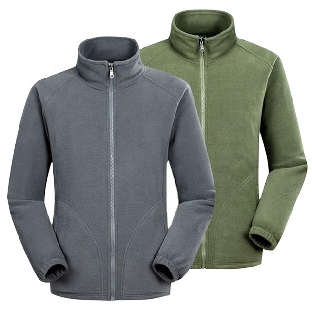 Men's fleece jacket solid colors stylist manufacturer supplier polar fleece premium quality jackets wholesales made in India