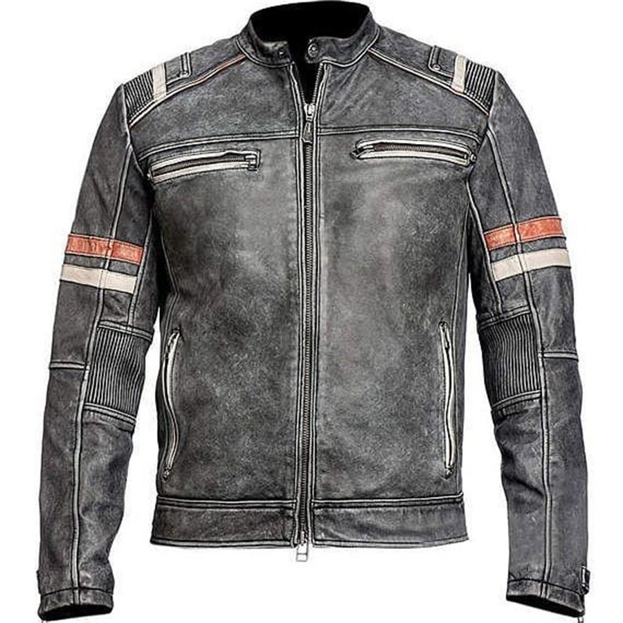2024 Leather Motorcycle Riding Jacket Autumn Winter season / Best quality Motorbike Leather Jackets / Lightweight Leather Jacket