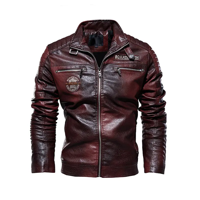 Manufacturer Wholesale New Leather Men Windbreaker Softshell Jacket