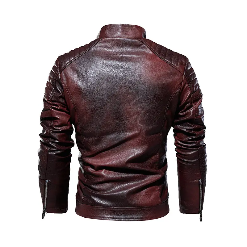 Manufacturer Wholesale New Leather Men Windbreaker Softshell Jacket