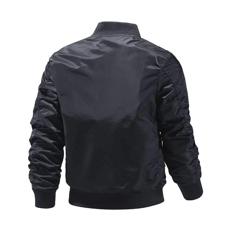 OEM ODM Custom Logo High Quality Autumn Baseball Jacket Flight Men's Motorcycle Bomber Men's Jacket