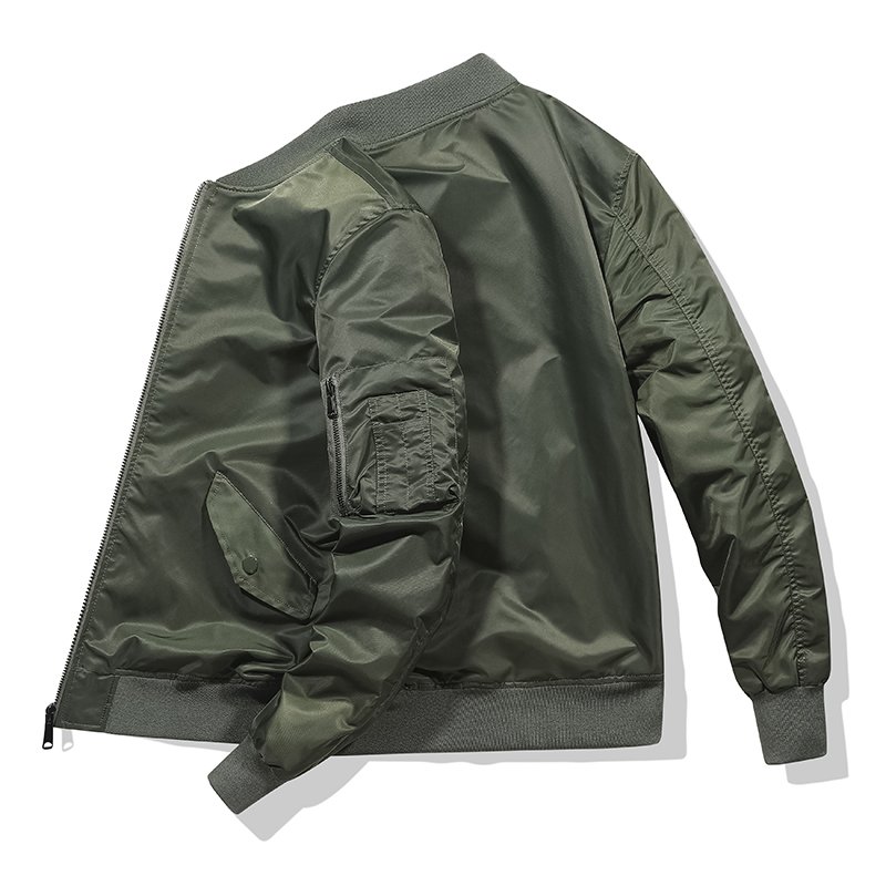 OEM ODM Custom Logo High Quality Autumn Baseball Jacket Flight Men's Motorcycle Bomber Men's Jacket