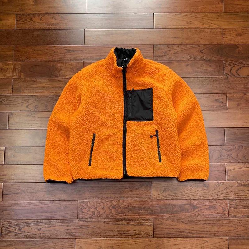 OEM Manufacturer Custom Blanket Reversible Garment Shearling Zip Up Bomber Winter Warm Coat Polar Fleece Sherpa Jacket For Men