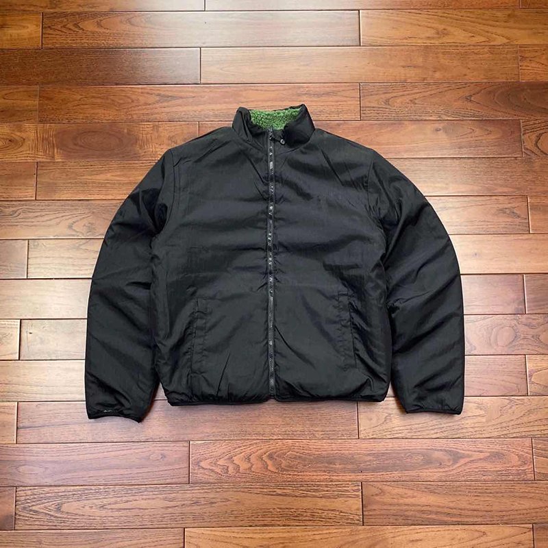 OEM Manufacturer Custom Blanket Reversible Garment Shearling Zip Up Bomber Winter Warm Coat Polar Fleece Sherpa Jacket For Men