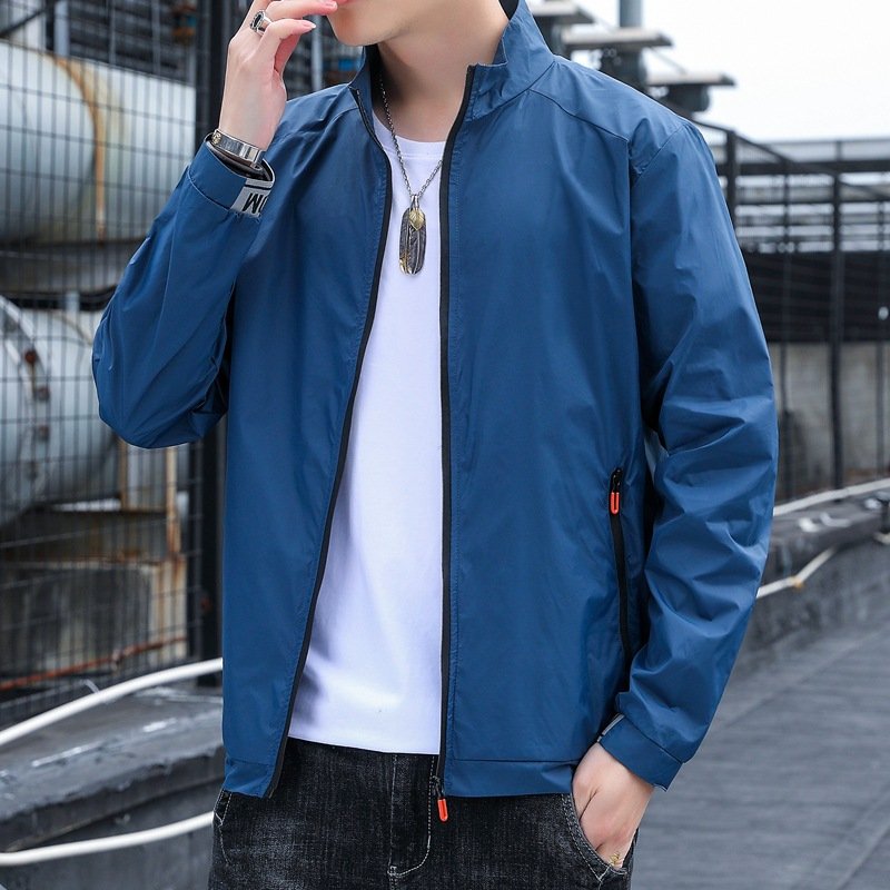 Liu Ming Cheap Wholesale 2023 Spring Summer Fashion Clothing Thin Slim Casual Lightweight Coat Streetwear Stand Collar Jacket
