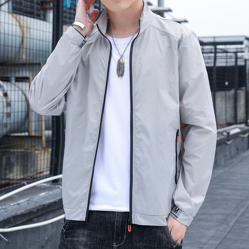 Liu Ming Cheap Wholesale 2023 Spring Summer Fashion Clothing Thin Slim Casual Lightweight Coat Streetwear Stand Collar Jacket