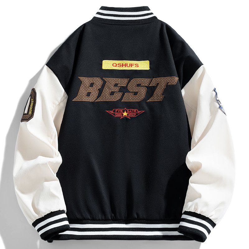 2024 Hot Sale Men's America Preppy Jacket Winter&Autumn Baseball Jacket For Men Custom Logo Men's Jacket