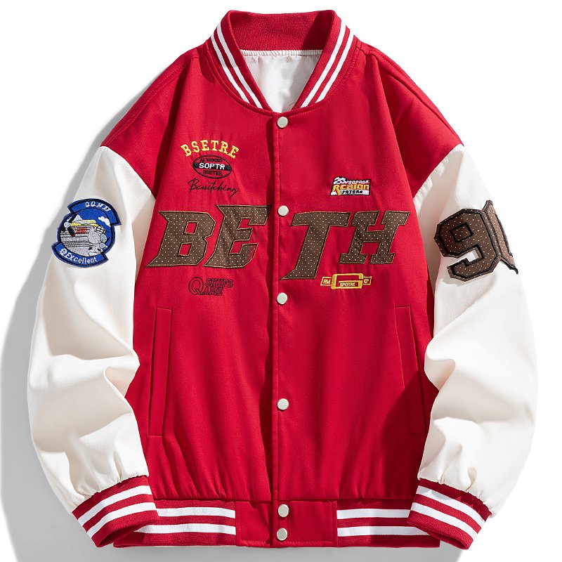 2024 Hot Sale Men's America Preppy Jacket Winter&Autumn Baseball Jacket For Men Custom Logo Men's Jacket