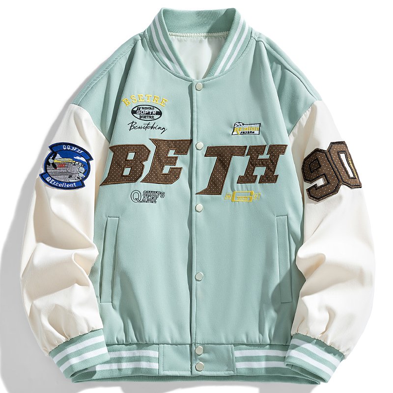 2024 Hot Sale Men's America Preppy Jacket Winter&Autumn Baseball Jacket For Men Custom Logo Men's Jacket