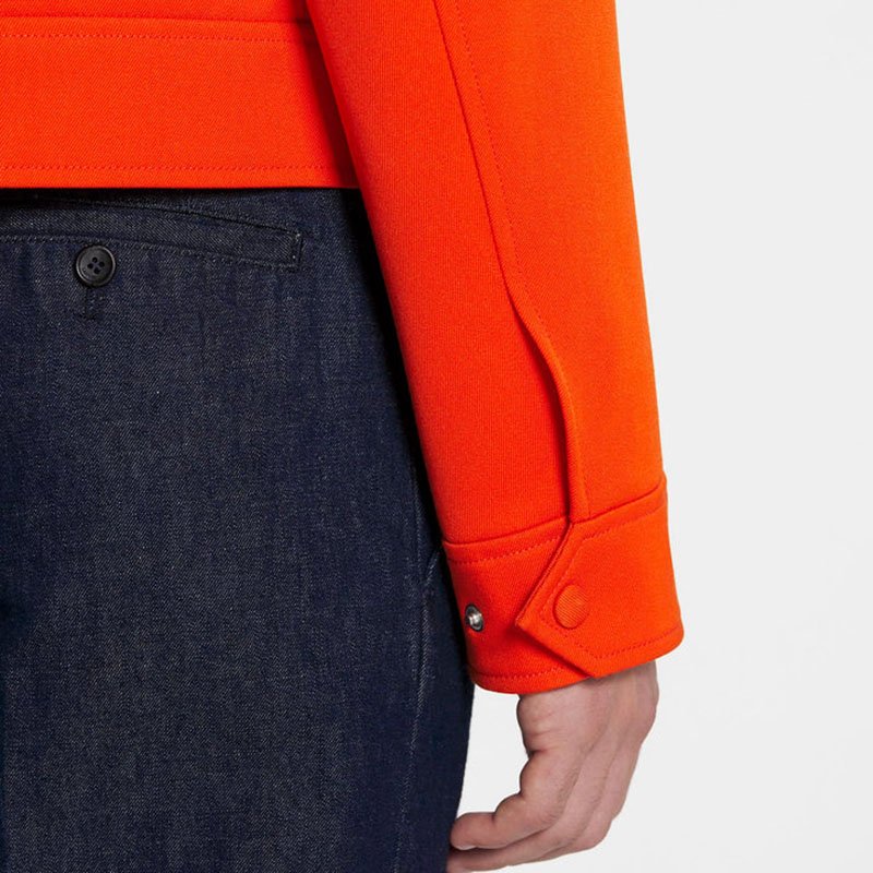 New Arrival High Quality Custom Logo Blank Shirt Collar Detail Zip Up Jacket Hot Sale Bright Solid Color Men's Jacket