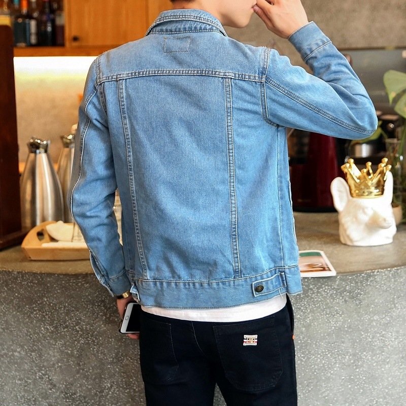Spring and autumn Jean jacket men's motorcycle jacket young students men's clothes fitted men's jackets