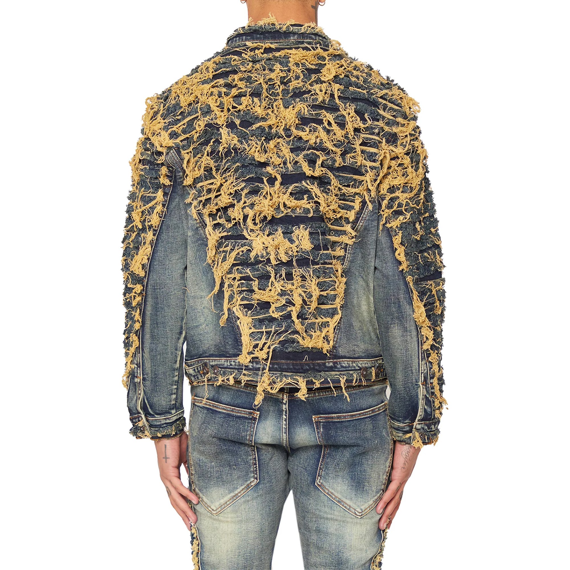 Mingwei ODM/OEM Pigment Washed Destroy Men's Jackets Plus Size Jean Denim Jacket Men