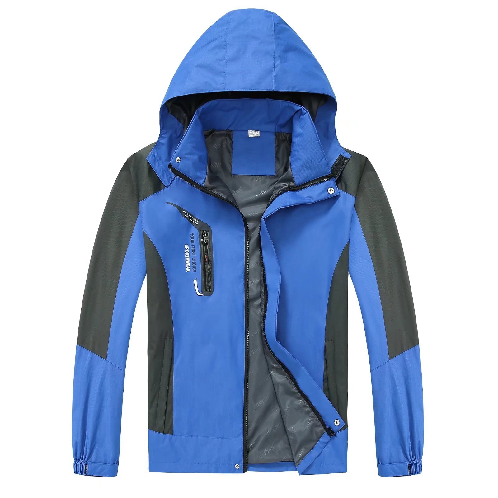 Spring Autumn Hiking Waterproof Jackets Hooded Thin Coat Windbreaker Jacket Outdoor Sports Climbing Camping Trekking Fishing Men
