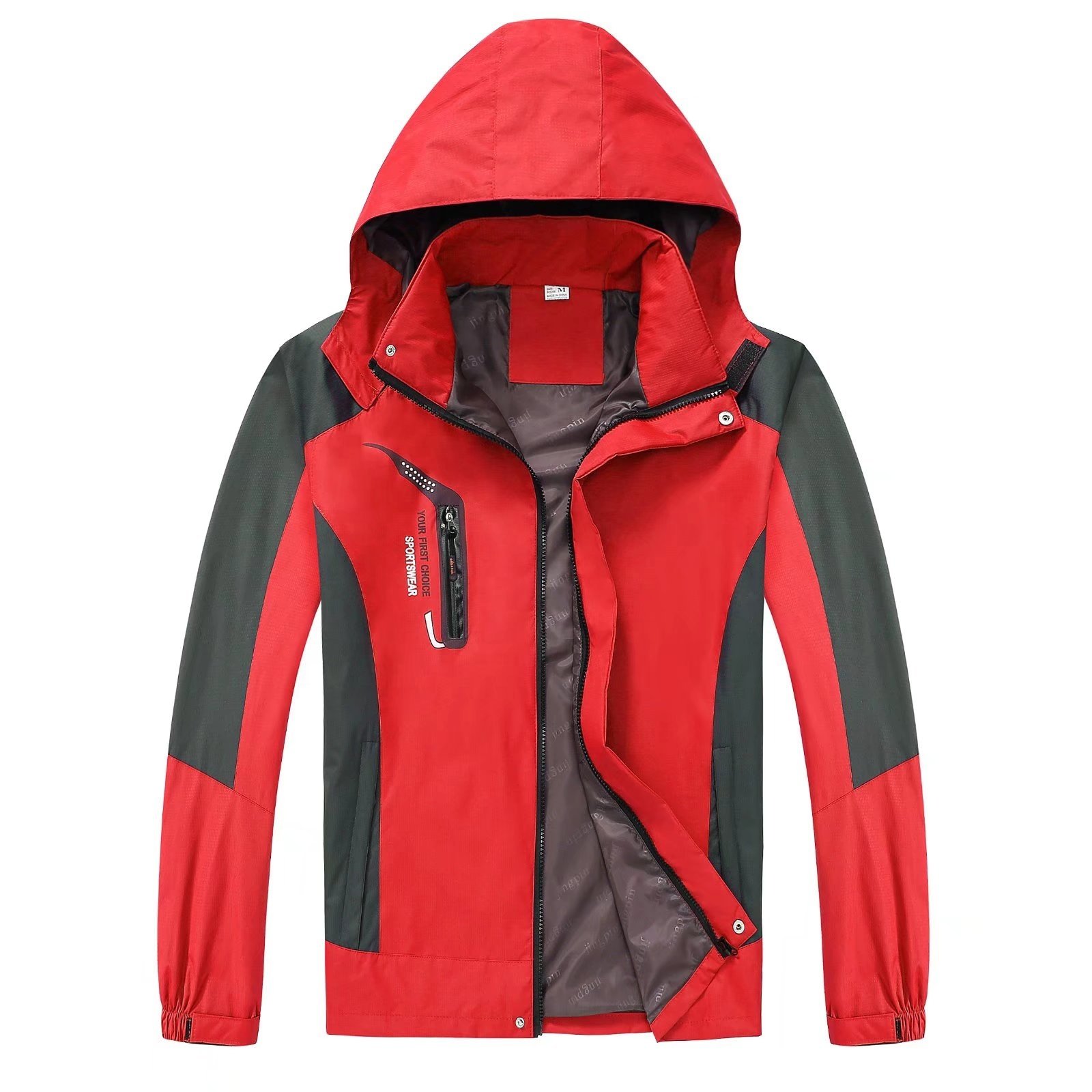 Spring Autumn Hiking Waterproof Jackets Hooded Thin Coat Windbreaker Jacket Outdoor Sports Climbing Camping Trekking Fishing Men