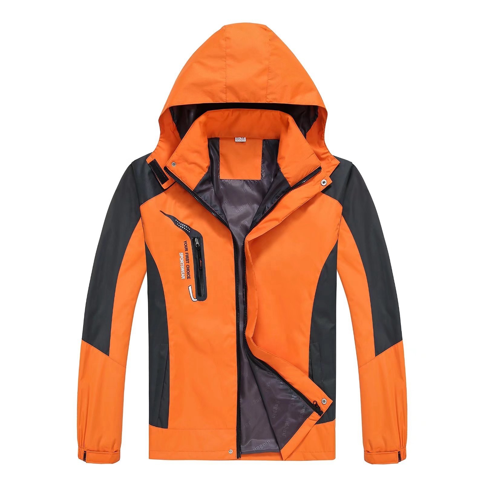 Spring Autumn Hiking Waterproof Jackets Hooded Thin Coat Windbreaker Jacket Outdoor Sports Climbing Camping Trekking Fishing Men