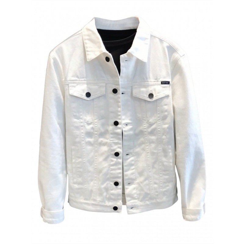 Spring Autumn Custom logo Jacket Slim Fit Fashion Casual Style Men's Denim Jacket Korean Style Cool Man Jacket