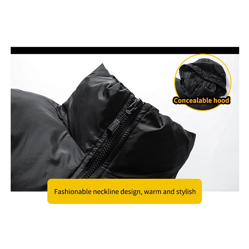 OEM Custom Design Bubble Casual Zipper Custom Down Streetwear Puffer Man Winter Coats Men's Jacket For Men Stylish