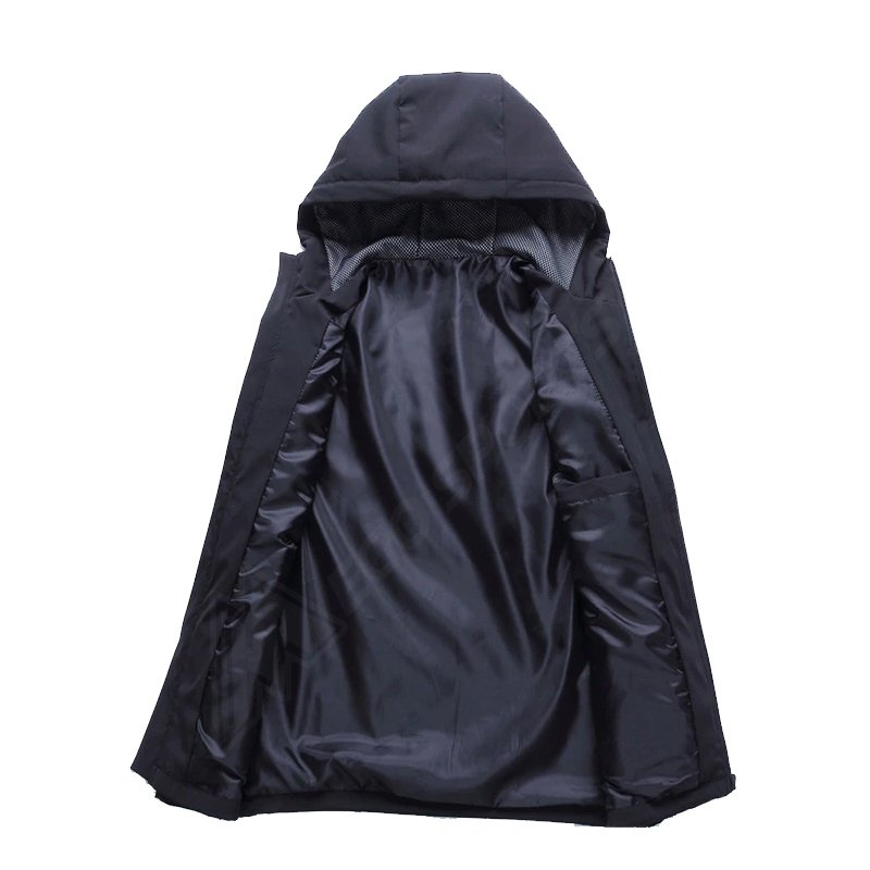Men's Outdoor Soft shell Hooded Jackets Spring Outdoor Hiking Climbing Camping Trekking Windbreakers Male Coats
