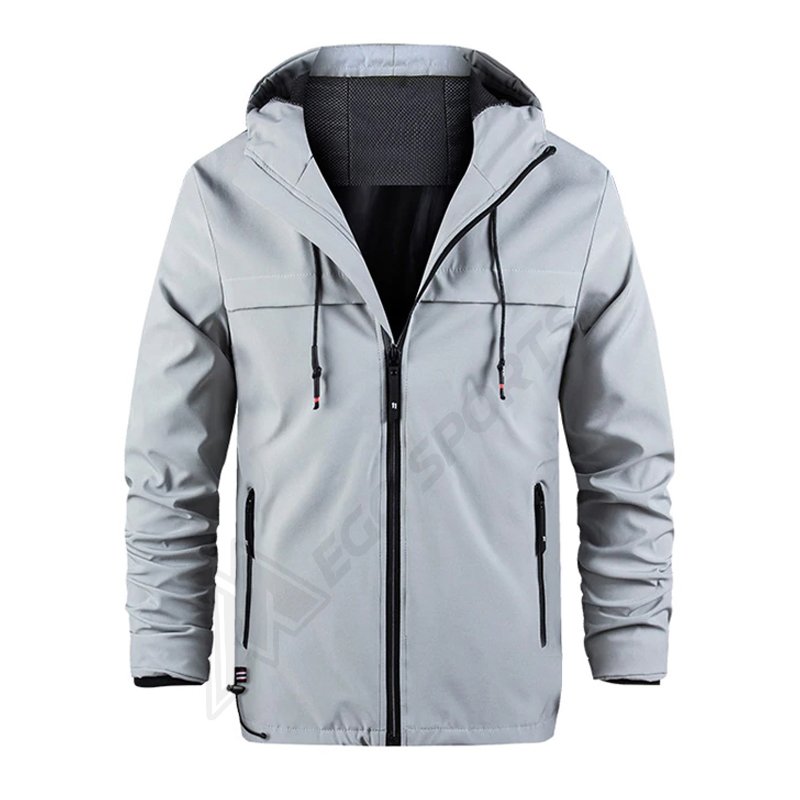 Men's Outdoor Soft shell Hooded Jackets Spring Outdoor Hiking Climbing Camping Trekking Windbreakers Male Coats