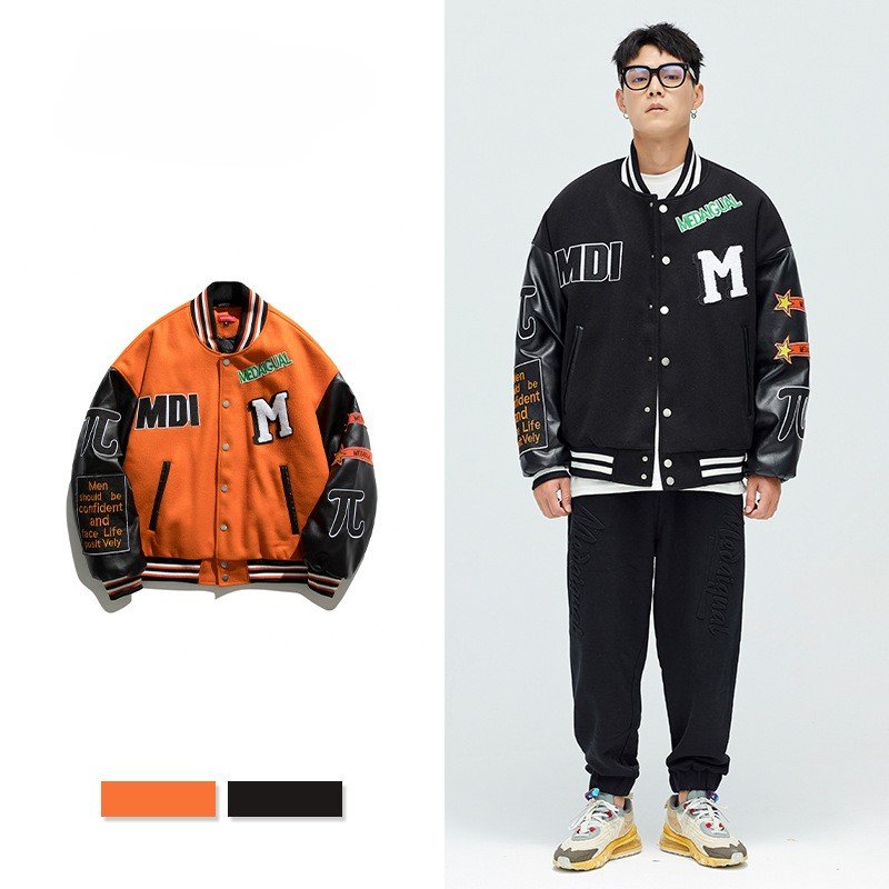 Custom Manufacturer High Quality Vintage Winter And Fall Men's Leather Baseball Letterman Varsity Jackets men's jackets