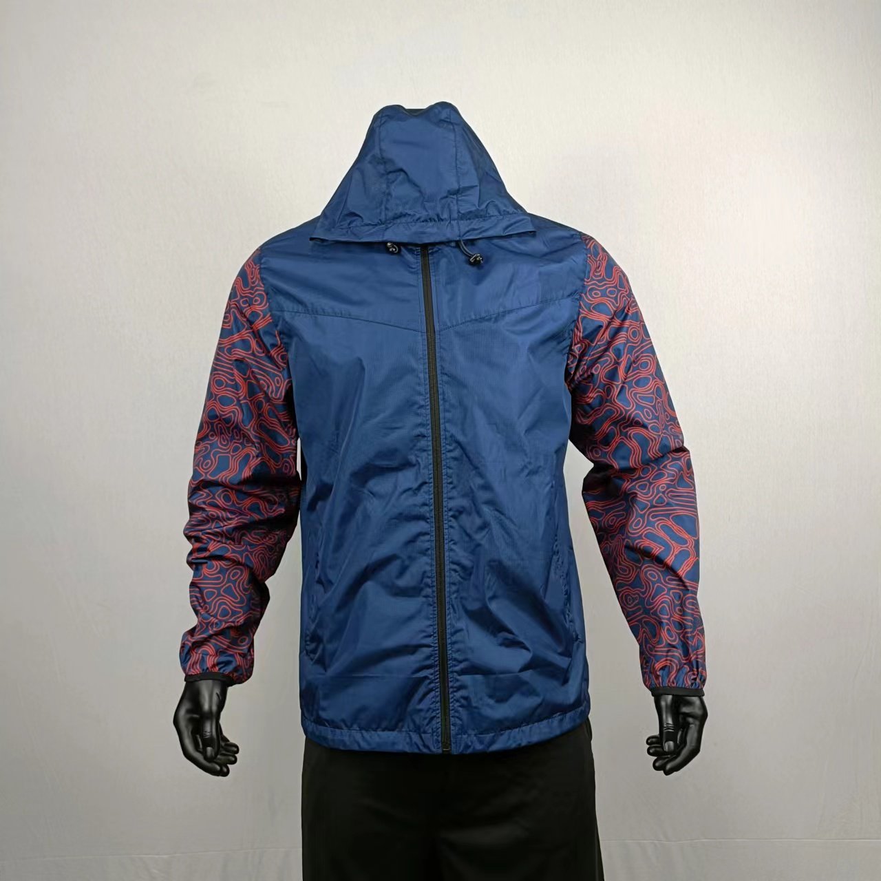 Professional custom wind breaker jacket The high quality fashion plus size men's jackets