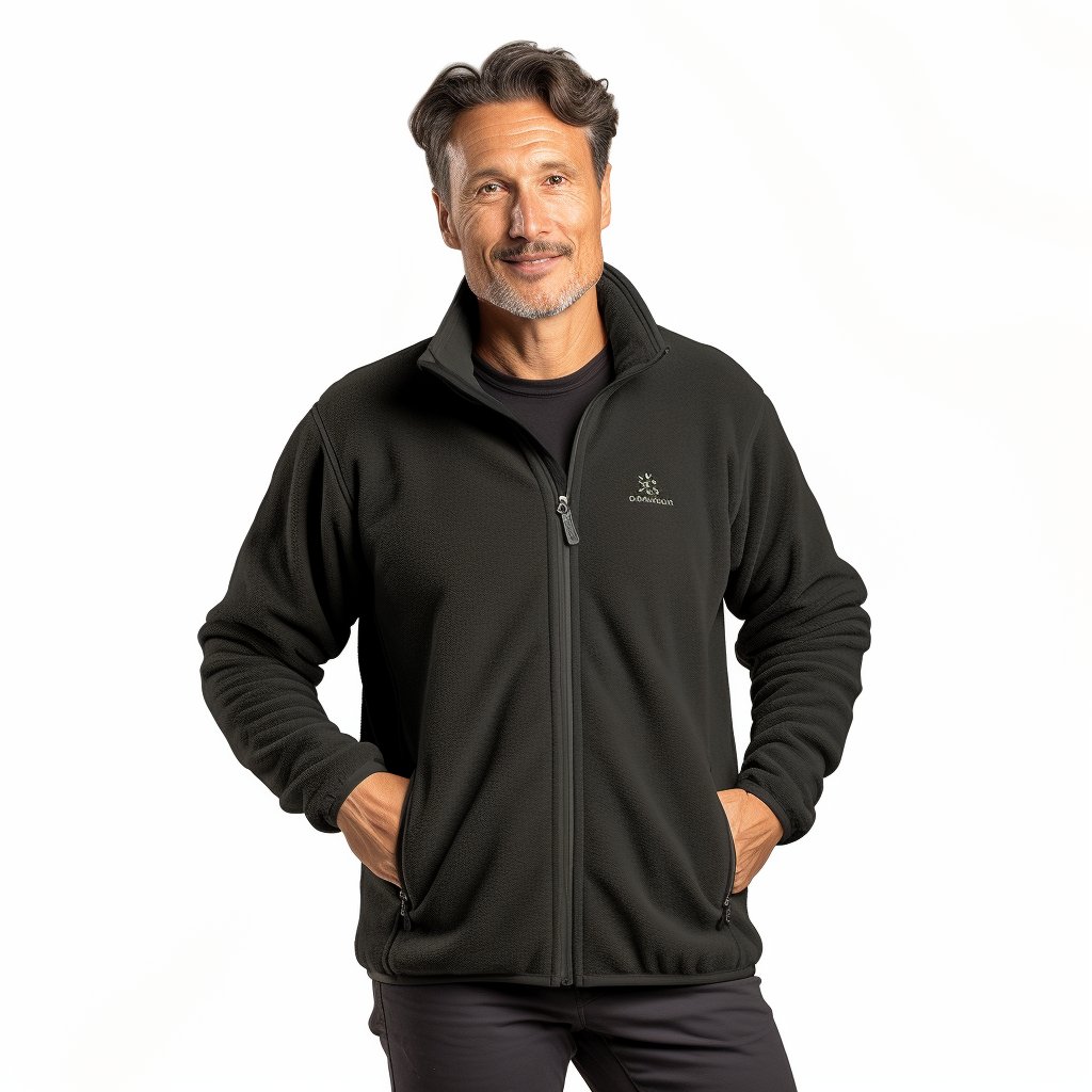 Custom Men's Zip Up Heavyweight Winter Fleece Sherpa Lined Warm Jacket