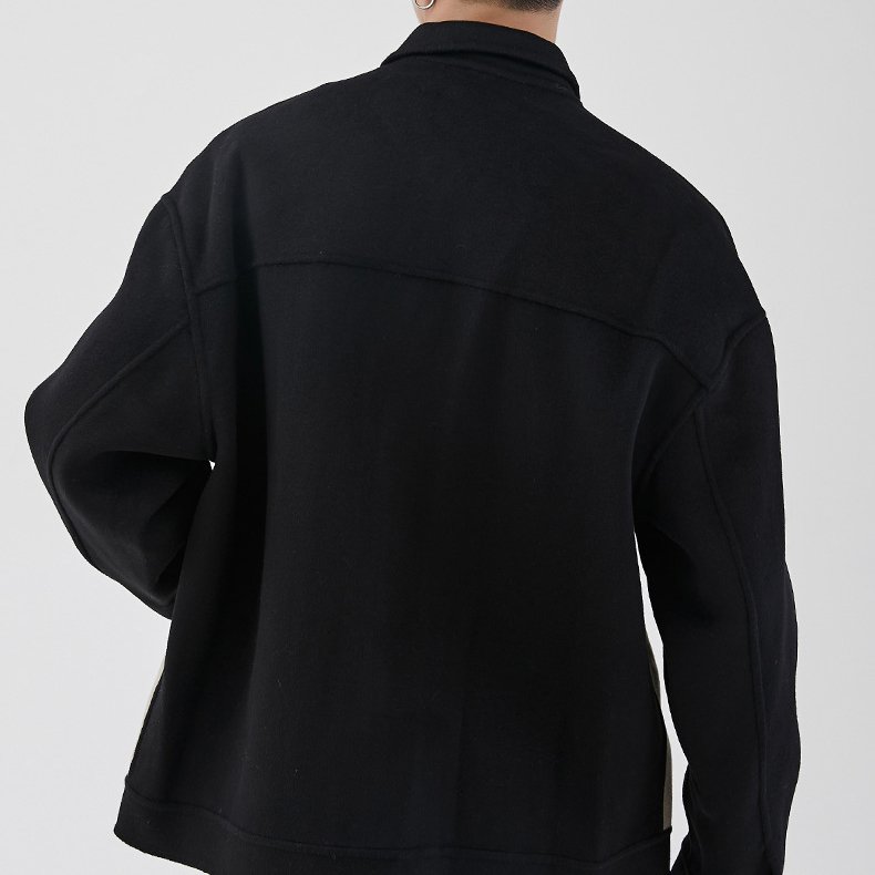 high quality custom winter men fashion coats outerwear long sleeve zip up men jackets