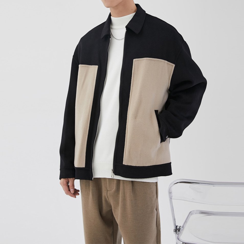 high quality custom winter men fashion coats outerwear long sleeve zip up men jackets