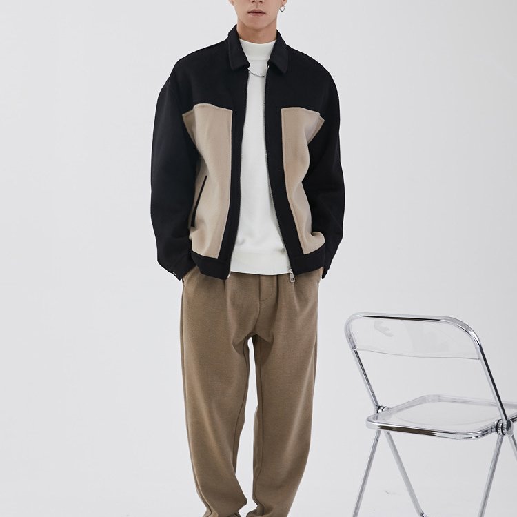 high quality custom winter men fashion coats outerwear long sleeve zip up men jackets