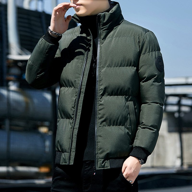 Winter Thickened and Trendy Korean Style Men's Down Jacket Long-Sleeved Jacket