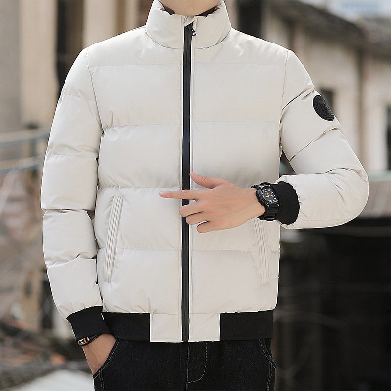 Winter Thickened and Trendy Korean Style Men's Down Jacket Long-Sleeved Jacket