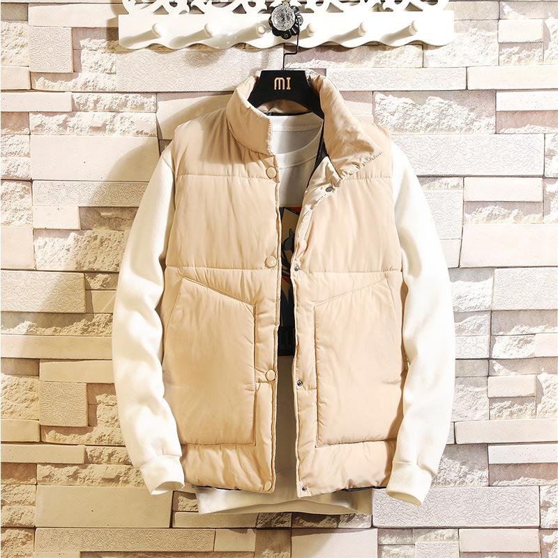 Low price wholesale factory winter jacket solid color plus size vest men's jacket plus size jacket men's vests