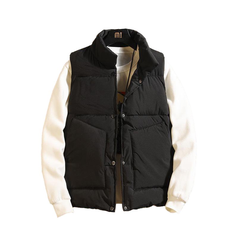 Low price wholesale factory winter jacket solid color plus size vest men's jacket plus size jacket men's vests