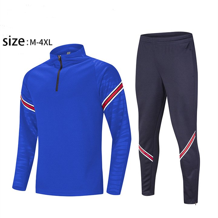 Sports suit men New casual men's jacket Quick-drying running training fitness pants suit half zipper jacket