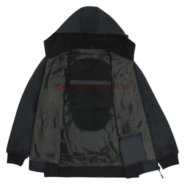 Men's Motorcycle Heated Jacket with 3 Heat Zones ARMORED Aramid Hoodie ODM Biker Style Fabric Heated Clothing with Collar