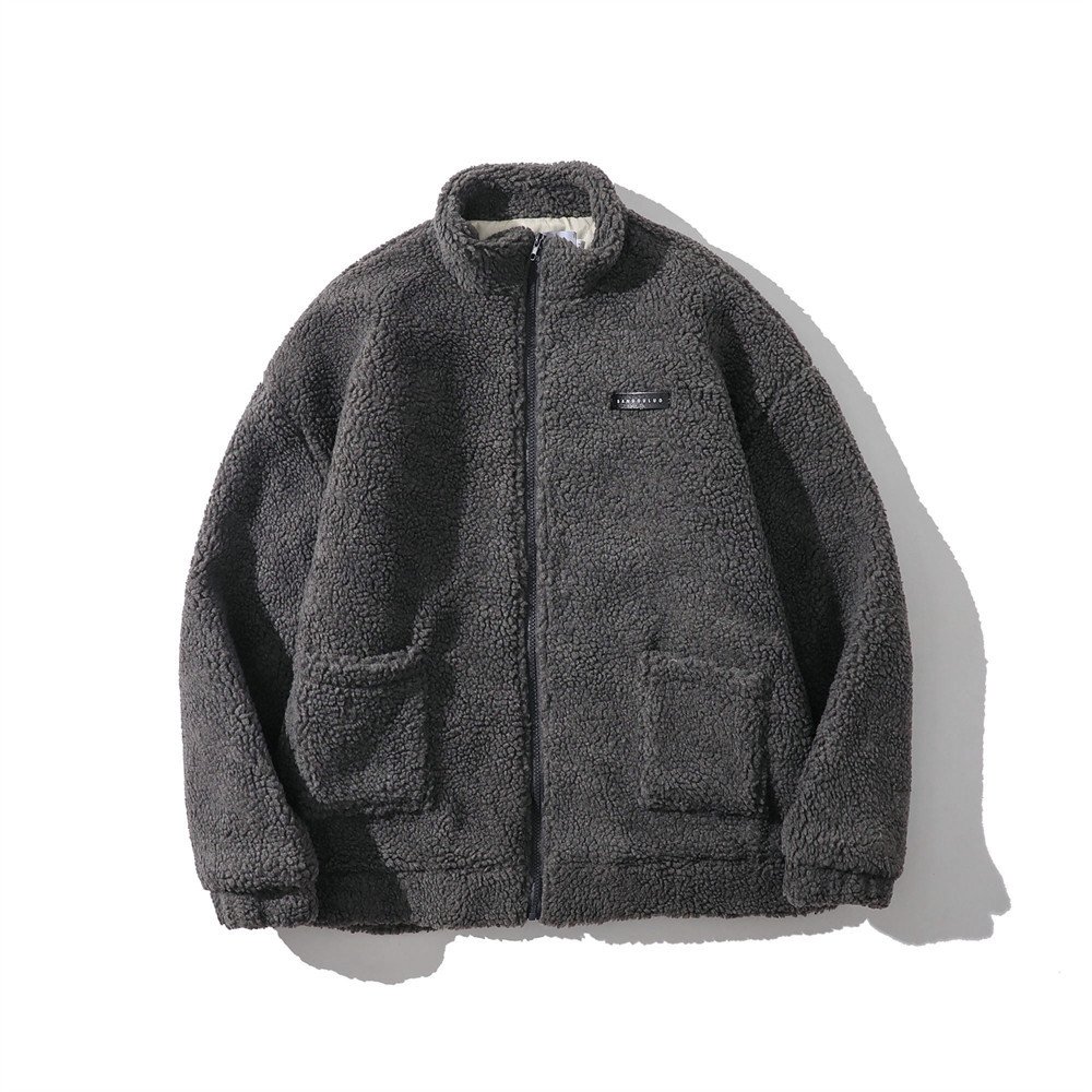 Custom padded man long sleeve winter polar fleece men's jacket men's jackets & coats