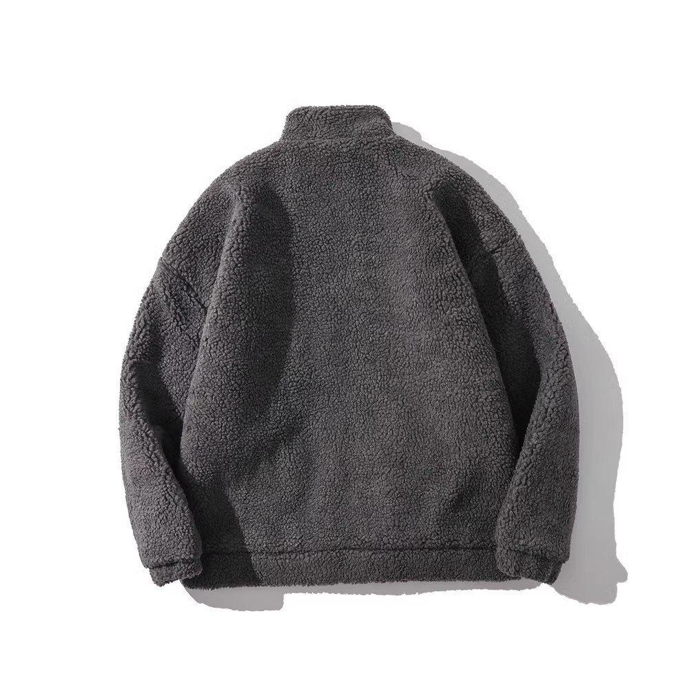 Custom padded man long sleeve winter polar fleece men's jacket men's jackets & coats
