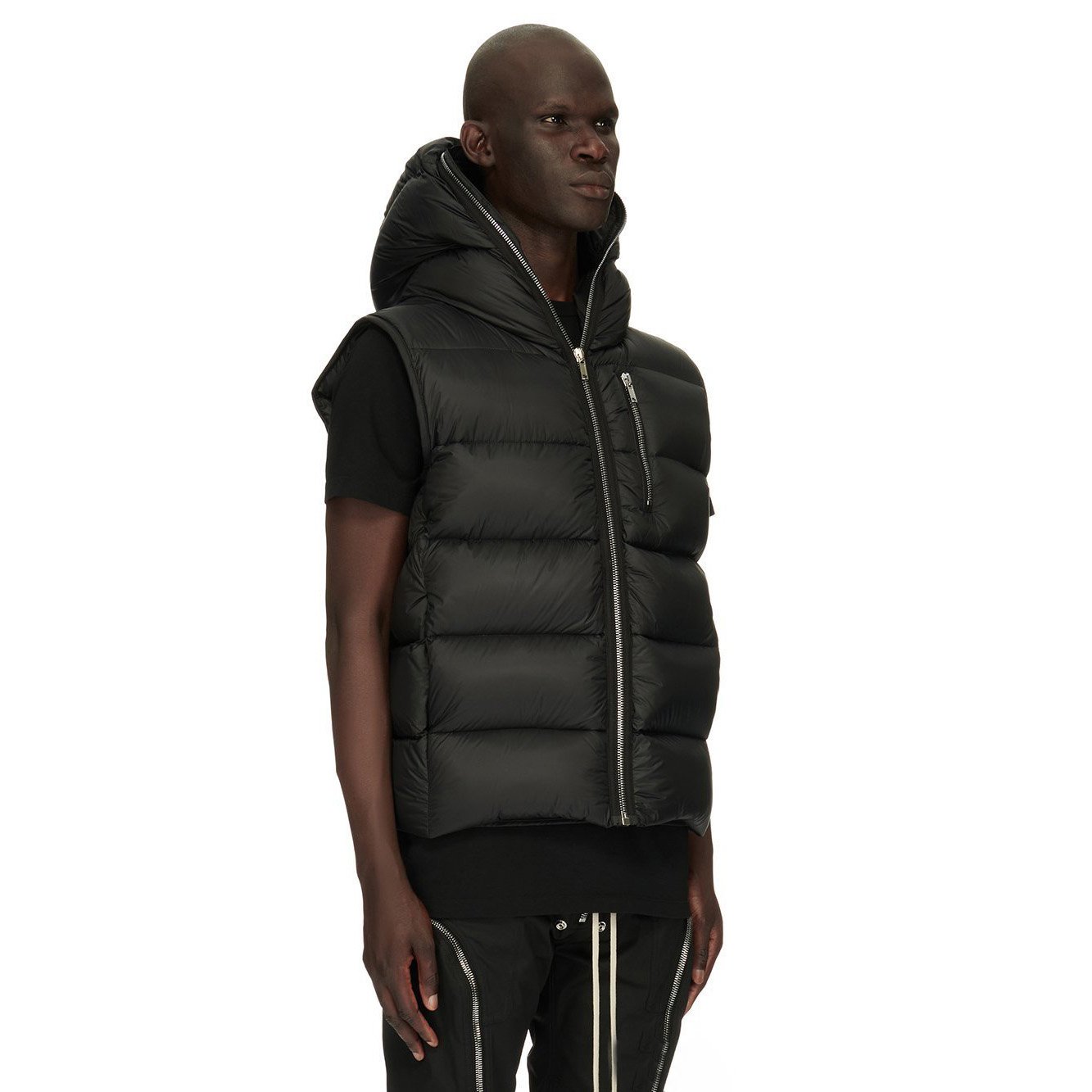 New trendy OEM high quality design vest zipper opening and closing fashion casual vest for men