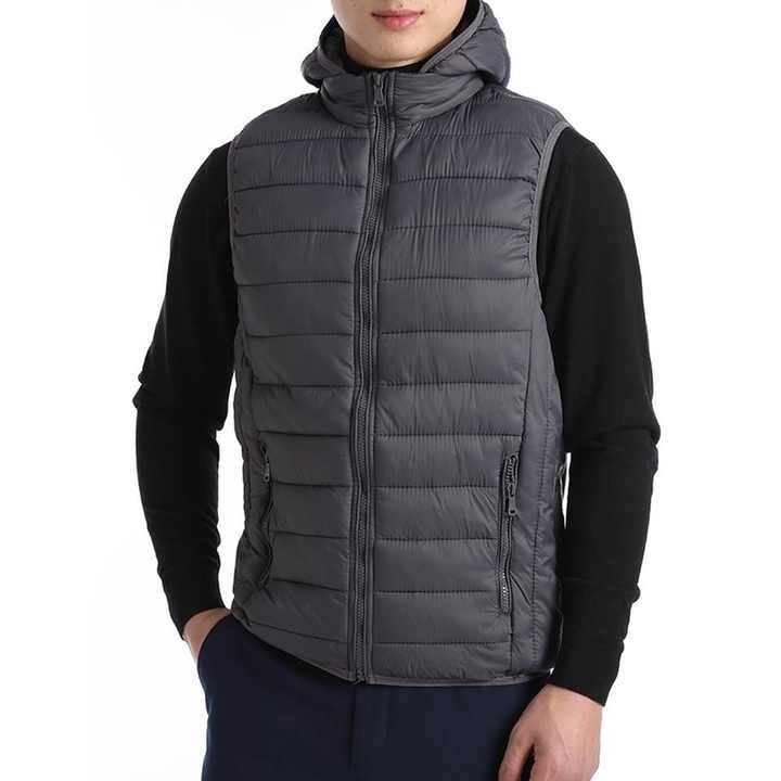 Custom Logo Men's Down Vest Autumn And Winter 2023 New Black High Quality White Duck Down Puffer Jacket Waistcoats For Men's