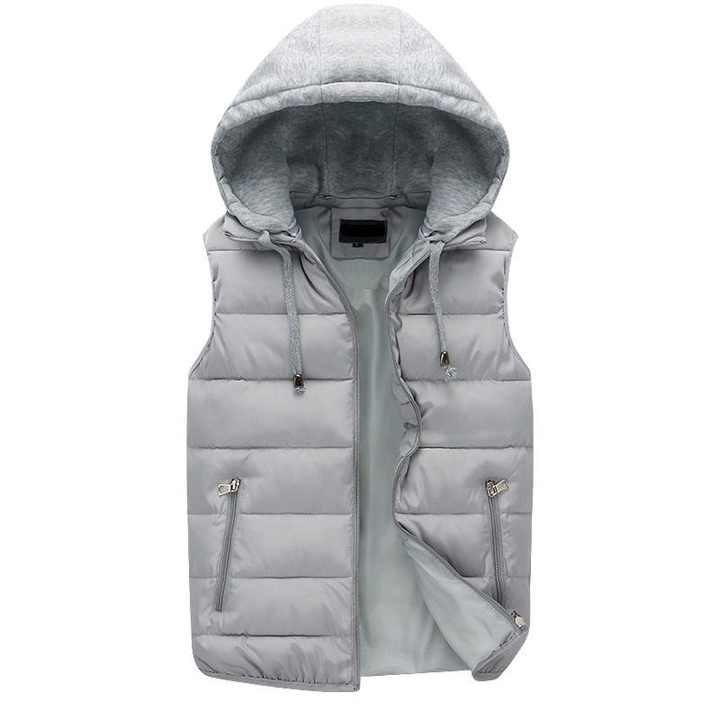 Custom Logo Men's Down Vest Autumn And Winter 2023 New Black High Quality White Duck Down Puffer Jacket Waistcoats For Men's