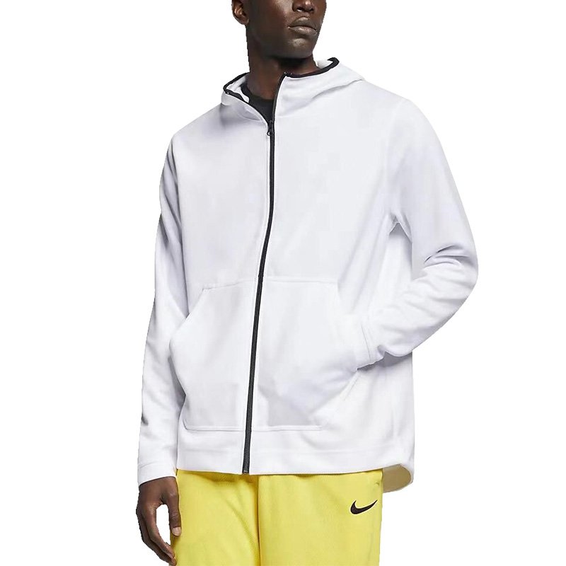 men's hoodies with full zipper loose casual fitness sports men coat