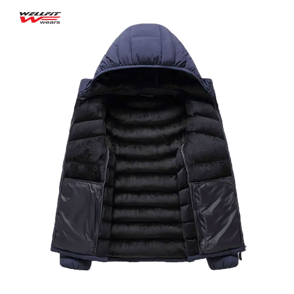 Custom Team Logo puffer Jackets Premium Quality Sports Outerwear with Wool Blend Fabric Customization Designs and Bulk Order