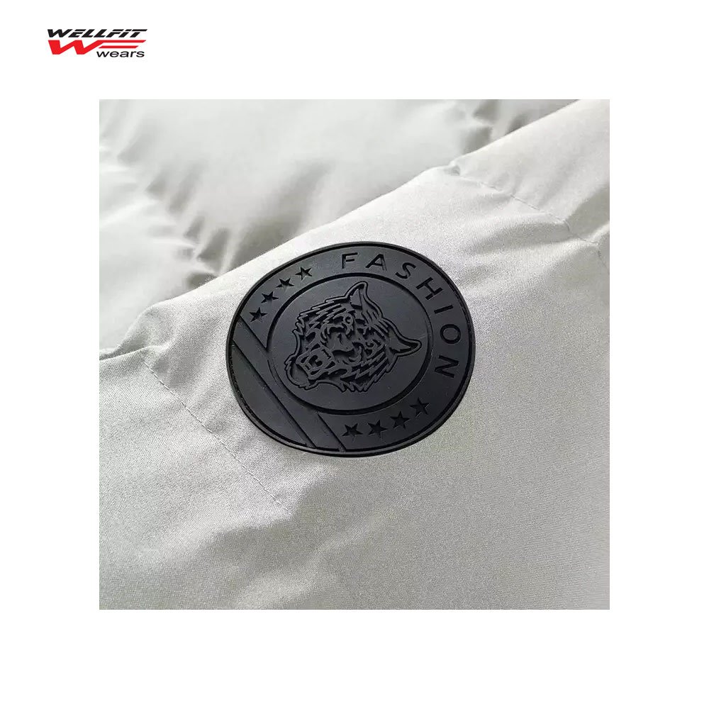 Custom Team Logo puffer Jackets Premium Quality Sports Outerwear with Wool Blend Fabric Customization Designs and Bulk Order