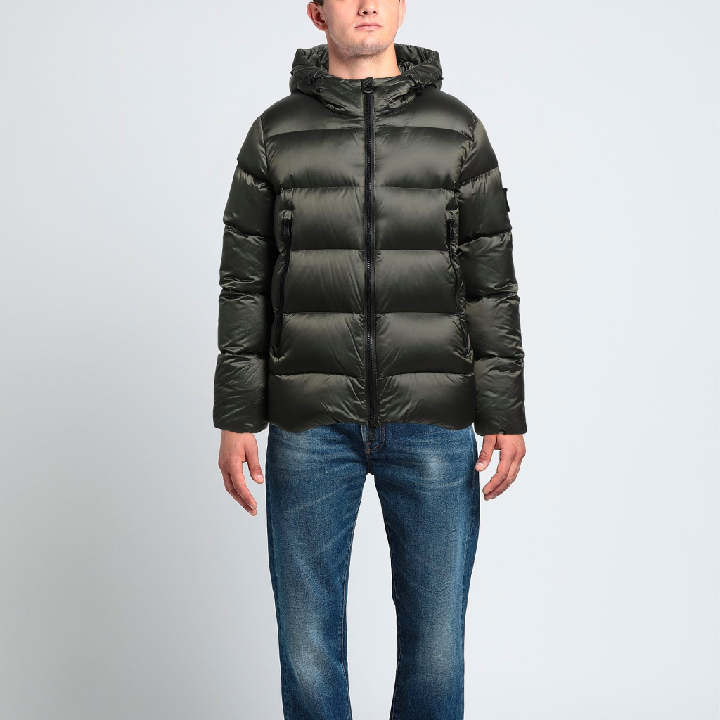 Wholesale Custom OEM Printed Puffer Jacket For Men Customized Logo Casual Winter Jacket For Men with Pockets