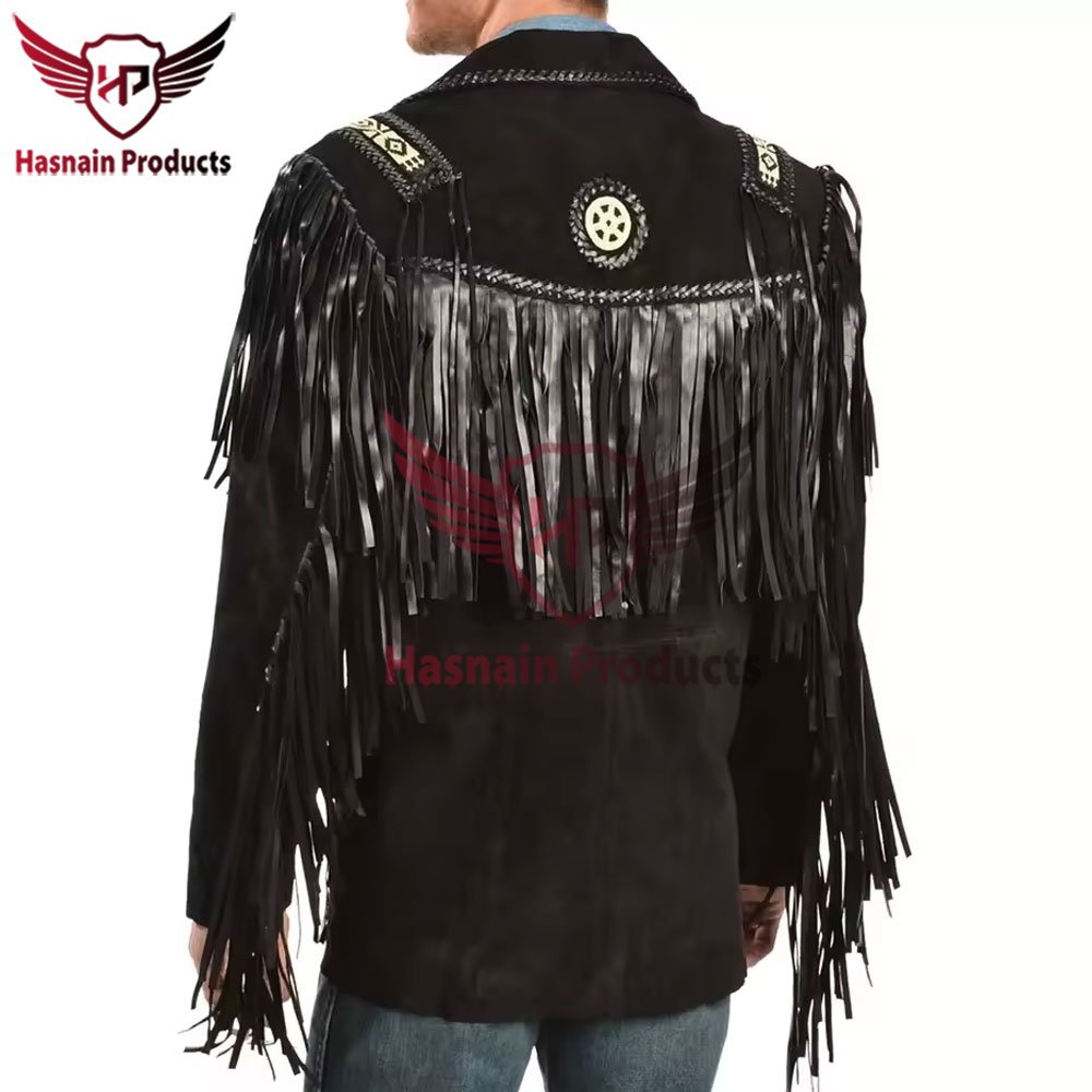 Premium Men's Black Suede Leather Biker Jacket - Customizable, Windproof, Body Fit Men's jacket Black suede leather Biker jacket