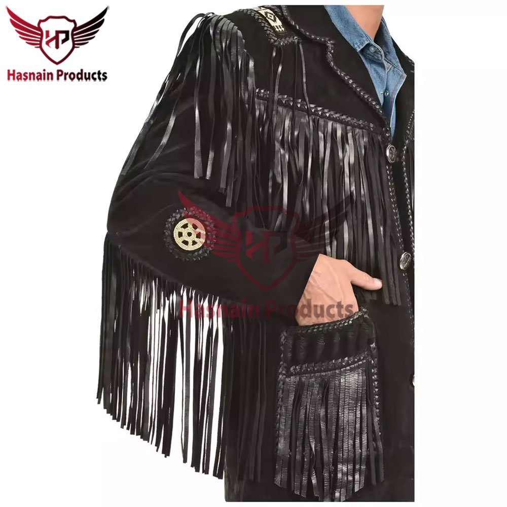 Premium Men's Black Suede Leather Biker Jacket - Customizable, Windproof, Body Fit Men's jacket Black suede leather Biker jacket